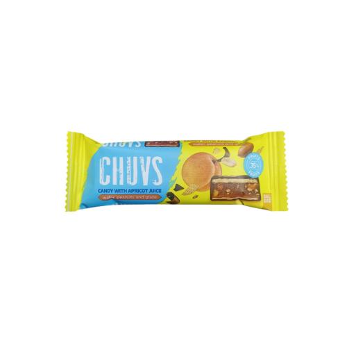 Конфеты Chuvs яблочное пюре, абрикосовый сок, арахис 30г (36)