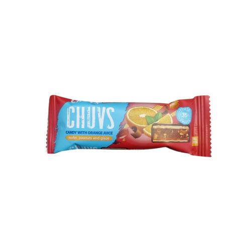 Цукерки Chuvs яблучне пюре, апельсиновий сік, арахіс 30г (36)