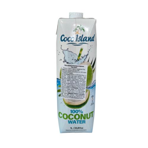 Кокосовая вода натуральная COCO ISLAND 1 л