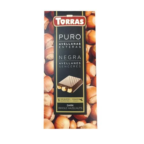 Шоколад Torras Чорний з фундуком 150 г 