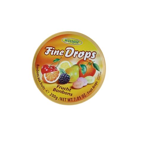 Льодяники Fine Drops Woogie Міікс фруктів 200 г 
