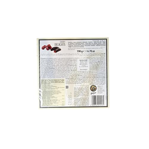 Цукерки желейні GOPLANA Delights Cherry в шоколаді 190 г 