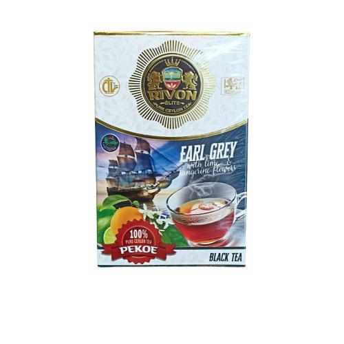 Чай Rivon Earl Grey with Lime & Tangerine Pekoe чорний 100 г