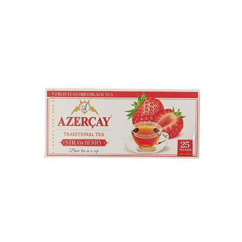 Чай Azercay чорний з ароматом полуниці  в конверті 25 п (24)