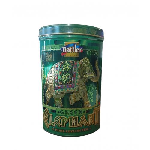 Чай Battler GREEN ELEPHANT OPA 100 г Ж/Б 