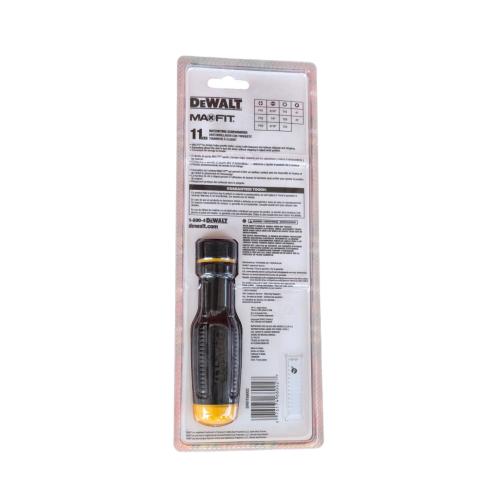 Отвертка - набор с храповым механизмом и сменными насадками Dewalt DWHT68002 MAX FIT (11 предметов)