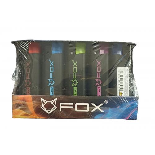 Запальнички FOX Turbo LED 25 шт 