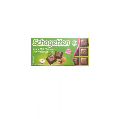 Шоколад Schogеtten молочний з горіхом 100 г