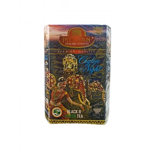 Чай Mohan чорно-зелений ароматизований Ceylon Night 100 г 