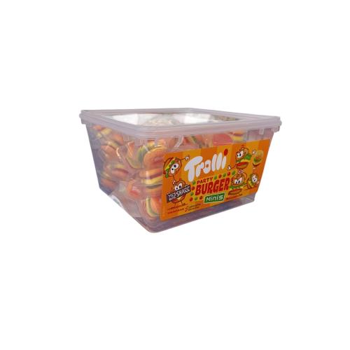 Конфеты жевательные Trolli Burger minis 10 г 60 шт 
