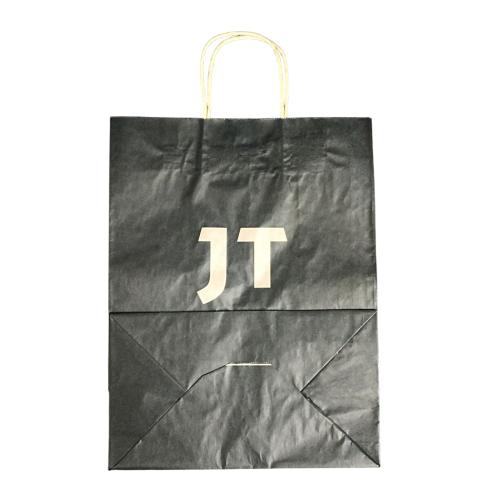 Пакет паперовий чорний JT з ручкою 260*250*150 (25)