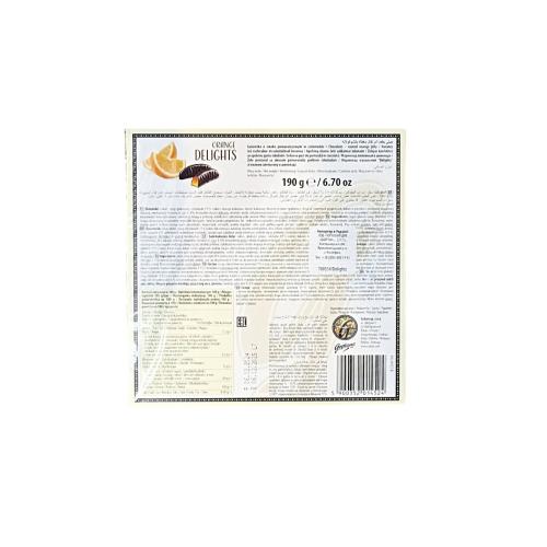 Цукерки желейні GOPLANA Delights Orange в шоколаді 190 г 