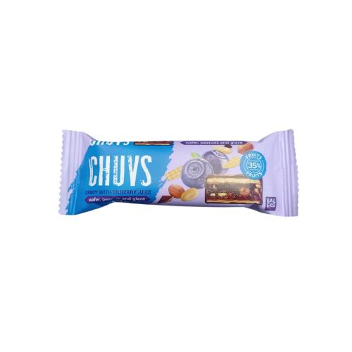 Цукерки Chuvs яблучне пюре, сік чорниці, арахіс 30г (36)