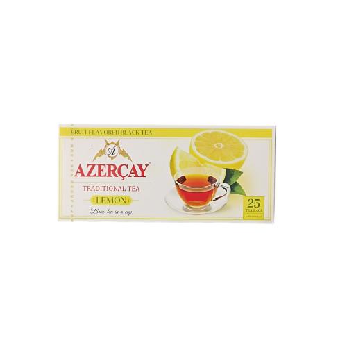 Чай Azercay чёрный с ароматом лимона в конверте 25 п (24)