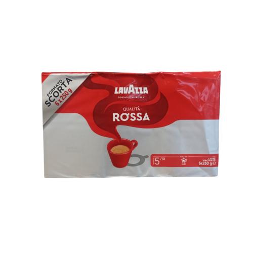 Кава Lavazza Rossa внутрішній ринок сіра мелена 250 г