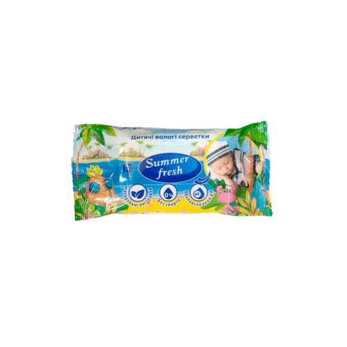 Влажные салфетки Summer fresh 15 шт