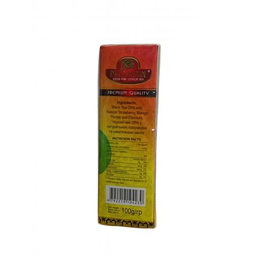 Чай Mohan чорний Strawberry Mango 100 г 